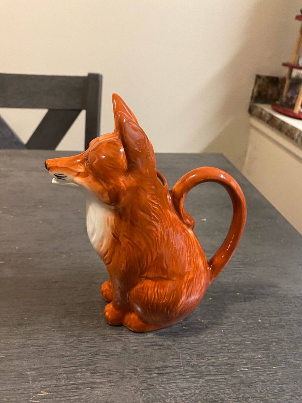 Orange Ceramic Fox Pitcher - Picture 2 of 6